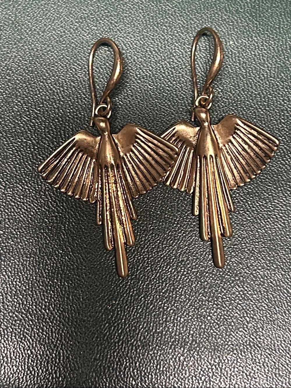 Gold Bird Drop Earrings - Women Jewelry - Picture 3 of 3